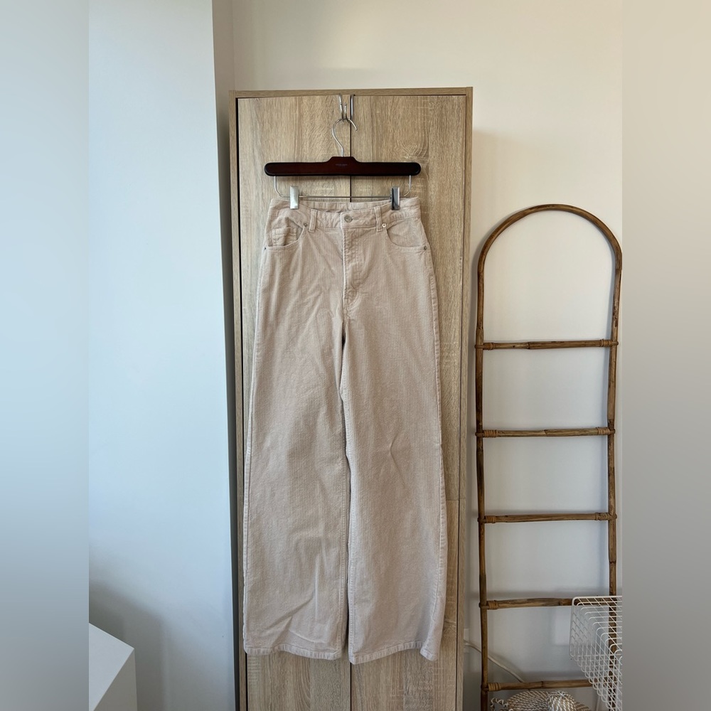 Corduroy Pants in Beige, Size 6